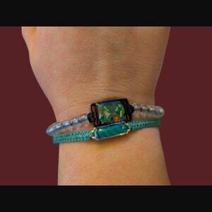 4ocean Lot Of 2 Ghost Net And Last Straw OSFM Adjustable Bracelets